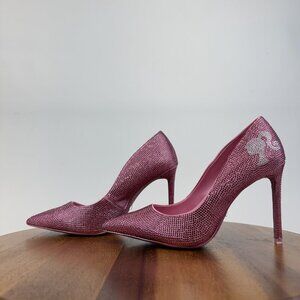 Aldo Barbie Malibu Pink Rhinestone Stiletto Pumps